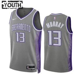 Dres Sacramento Kings Keegan Murray 13 Nike 2022-23 City Edition Sivo Swingman - Dječji